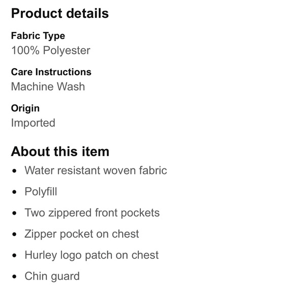 Hurley Youth Snowboard Jacket - NEW - Picture 14 of 15